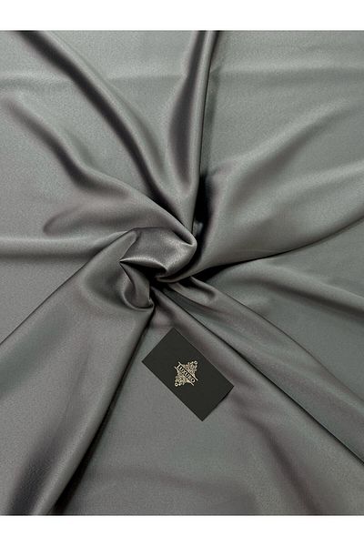 Luxuro Anthracite Gray Premium Elastic Taffeta