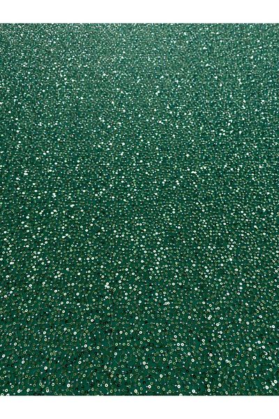 Luxuro Dantela Couture Verde Smarald Model General, cu Margele si Paiete