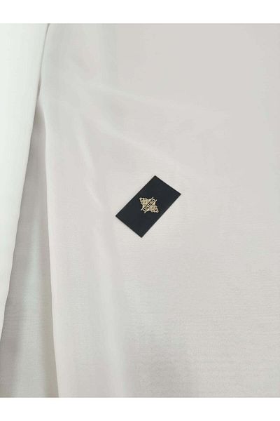 Luxuro Ivory Pearl Organza - 3 m Width