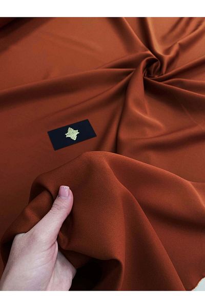 Luxuro Premium Stretch Crepe Dark Terracotta