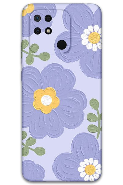 Gramaphone Poco C40 Compatible Flower Pattern Phone Case + Screen Protector -...