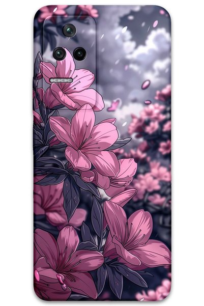 Gramaphone Poco F4 Compatible Flower Pattern Phone Case + Screen Protector - ...