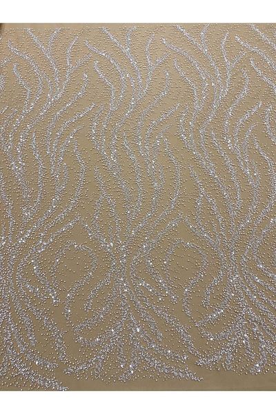 Luxuro Ivory Couture Lace with Nude Tulle with Pearls, Beads and Sequins