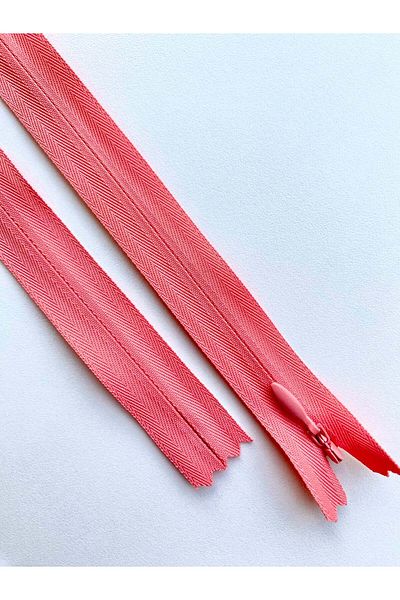 Luxuro Premium Concealed Zipper Light Coral Pink - 70 cm Length