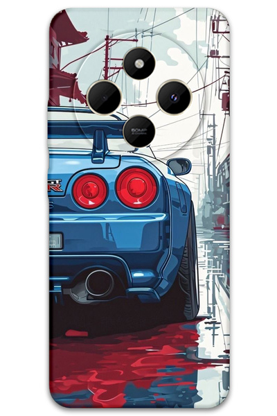 Gramaphone Xiaomi Redmi 14C Compatible Car Pattern Phone Case + Screen Protec...