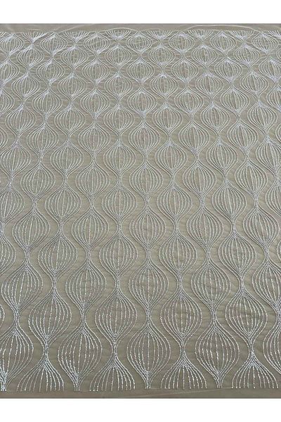 Luxuro Couture Diamond Lace with Geometric Pattern, with Beads