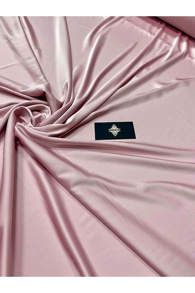 Luxuro Premium Silky Elastic Satin Dusty Pink
