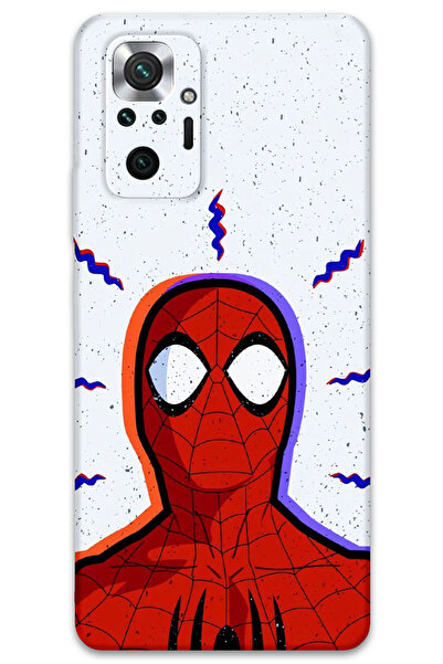 Gramaphone Xiaomi Redmi Note 10 Pro Uyumlu Spiderman Desenli Telefon Kılıfı + Ekran Koruyucu - 5830