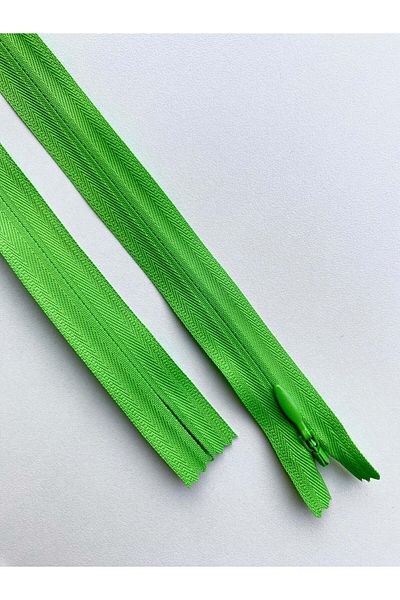 Luxuro Premium Concealed Zipper Bright Green - 70 cm Length