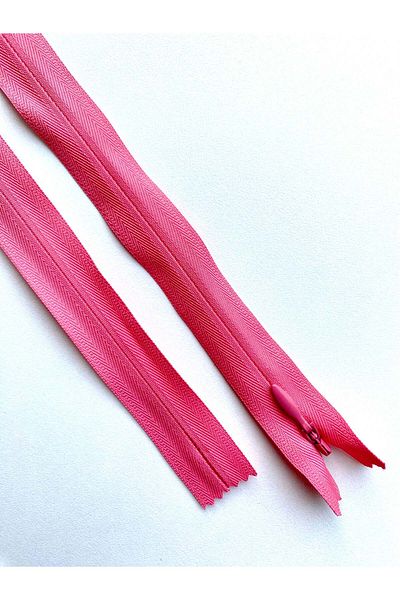 Luxuro Premium Hidden Zipper Dark Coral Pink - 70 cm Length