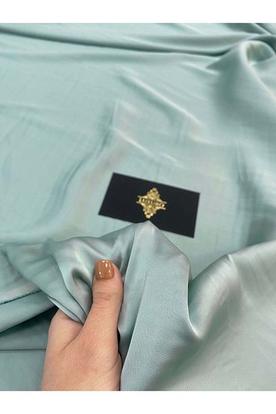 Luxuro Satin Elastic Matasos Premium Verde Ou-de-Rata