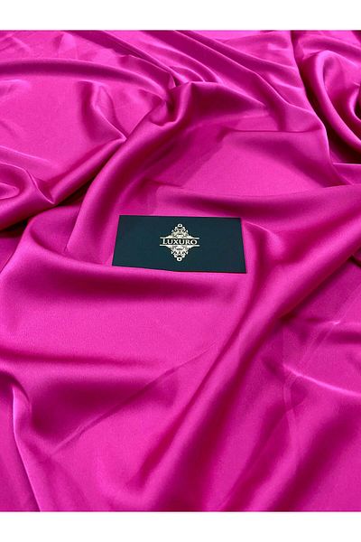 Luxuro Premium Silky Elastic Satin Fuchsia