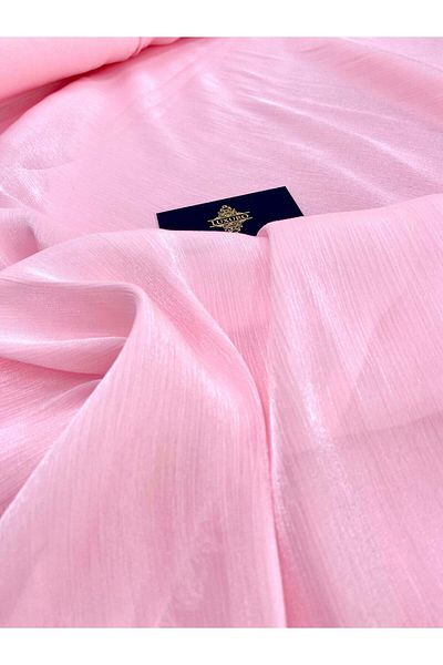 Luxuro Pink Crepe Filmed Veil