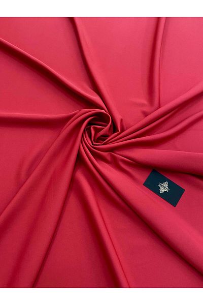 Luxuro Premium Elastic Crepe Red