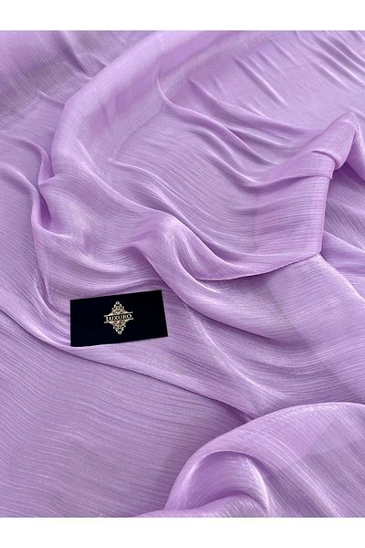 Luxuro Light Lavender Crepe Filmed Veil