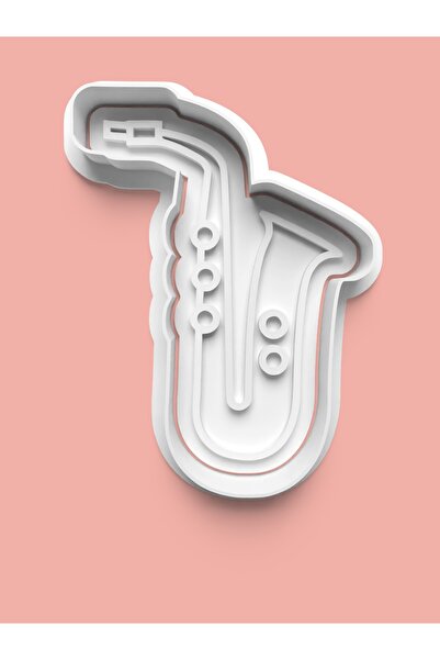 AKTASTORE قالب بسكويت على شكل ساكسفون وقالب عجينة السكر