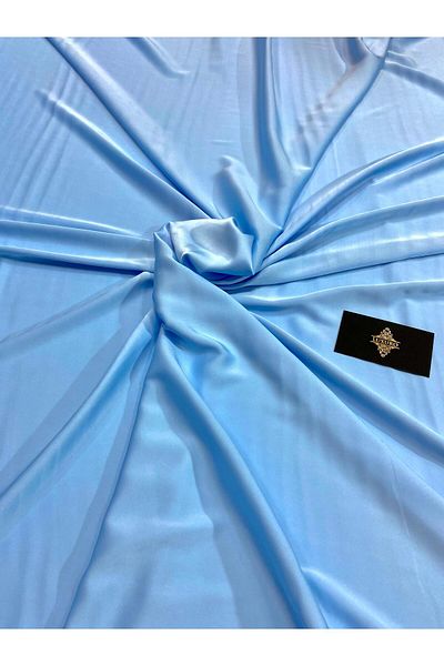 Luxuro Satin Elastic Matasos Premium Baby Blue