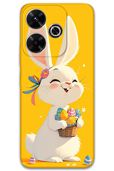 Gramaphone Xiaomi Redmi 13 Uyumlu Tavşan Desenli Telefon Kılıfı + Ekran Koruy...