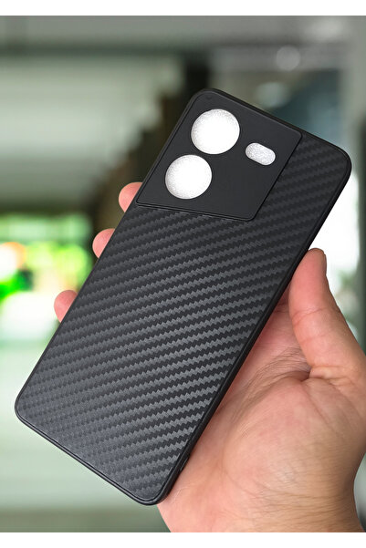 BCASE Tecno Pova 5 Karbon Fiber Tasarımlı Kamera Korumalı Silikon