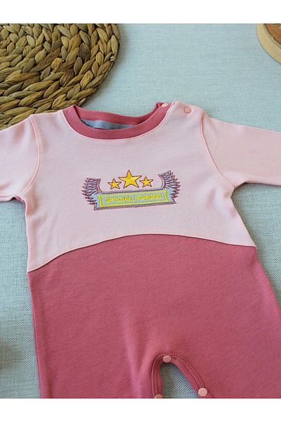 ALFA AKSESUAR 03 3-6 9-12 12-18 Months Special Forces Embroidered Beanie Hat Baby Girl Boy Romper Rose Dusty