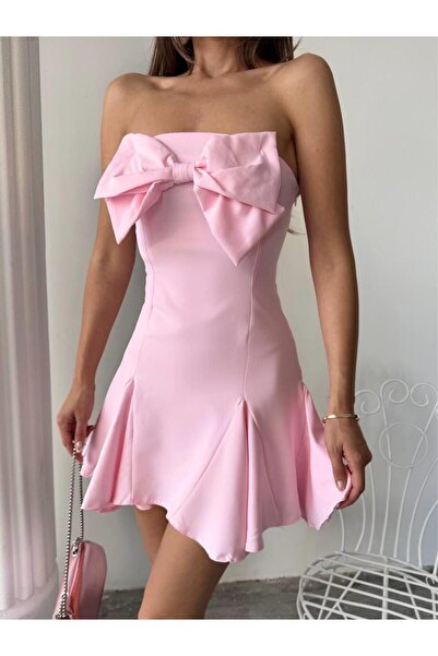 conconmoda Aide Fiyonk Detay Mini Elbise