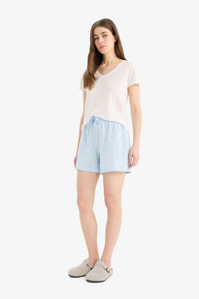 DeFacto Pantaloni scurți cu talie elastică cu croiala normală Pantaloni de pijama-Fall in Love E4504AX25SM