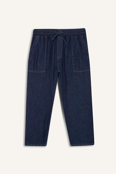 DeFacto Pull On Carrot Fit Pantaloni de blugi moi cu talie înaltă Crop Fit E0956AX25SM
