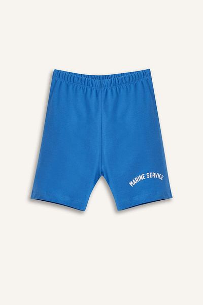 DeFacto Baby Boy 2-Piece Set Printed Short Sleeve T-Shirt Elastic Waist Shorts E1345A525Sm