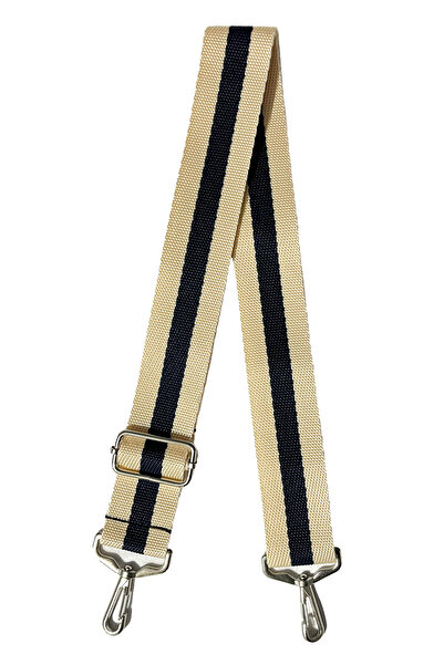 RZ RY ZAGA Çanta Askısı Desenli Polipropilen Kolon Tokası Ayarlanabilir Nikel Tokalı Çanta Sapı 4cm X 125cm