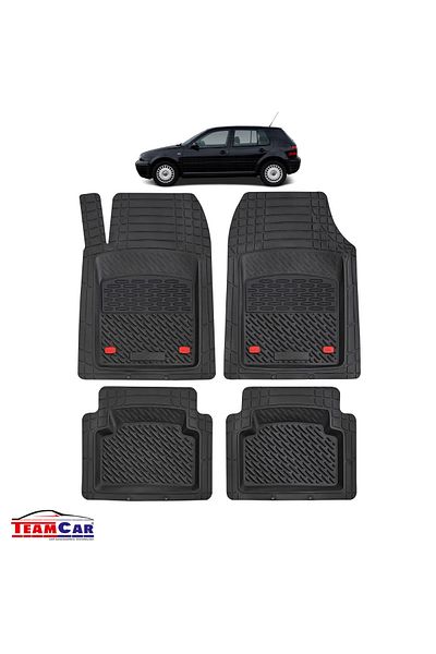 TEAMCAR ® Tray Type Car Mats Compatible With Volkswagen Golf Iv (1997–2004) - Hatchback