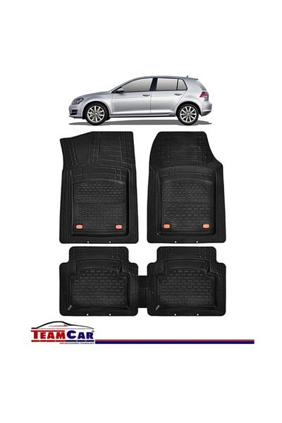 TEAMCAR ® Tray Type Car Mats Compatible with Volkswagen Golf VII (2012–2020) - Hatchback