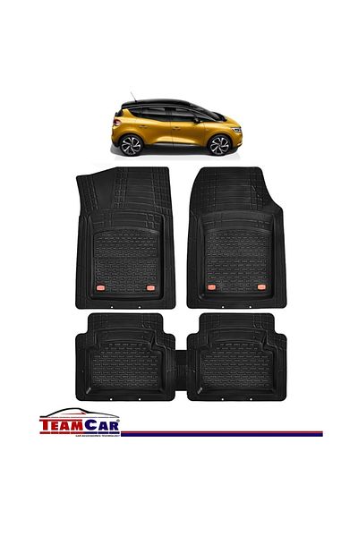 TEAMCAR ® Tray Type Car Mats Compatible with Renault Scenic IV (2016–2022) - Minivan