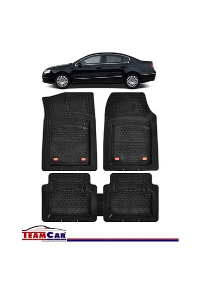 TEAMCAR ® Tray Type Car Mats Compatible with Volkswagen Passat B6 (2005–2010) - Sedan