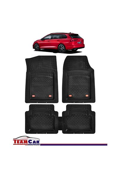 TEAMCAR ® Tray Type Car Mats Compatible with Volkswagen Golf Variant VIII (2020+) - Estate