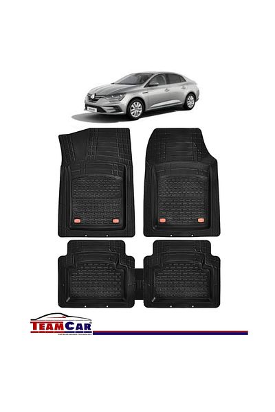 TEAMCAR ® Tray Type Car Mats Compatible with Renault Megane IV (2016+) - Sedan