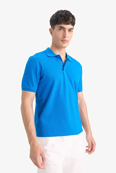 DeFacto Regular Fit Polokragen Piqué Kurzarm T-Shirt M7676AZ25SM
