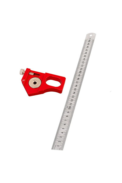 Choice3 النوع ب مع مسطرة فولاذية لتحديد المواقع، أسود، زاوية 45/60/90 درجة، أ...