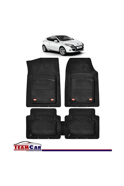 TEAMCAR ® Tray Type Car Mats Compatible with Renault Megane III (2008–2016) - Coupe