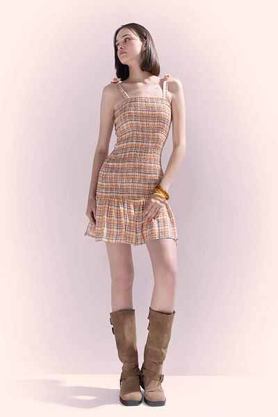DeFacto Coool Gestreiftes Minikleid mit Trägern F5131AX25SM