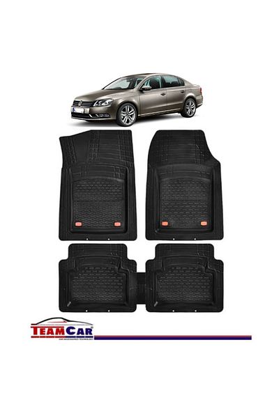 TEAMCAR ® Tray Type Car Mats Compatible with Volkswagen Passat B7 (2010–2014) - Sedan