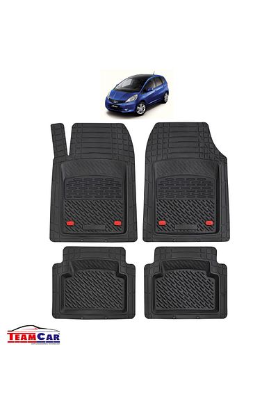 TEAMCAR Covorașe auto tip tavă compatibile cu Honda Jazz 2 (2008–2015) - Hatchback