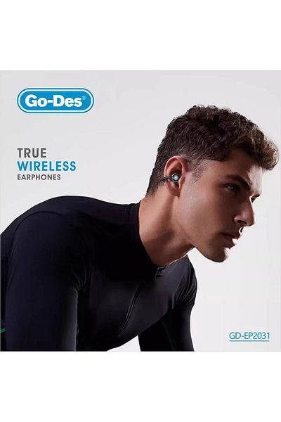 Go-Des Wireless Ear Clip Bluetooth 5.3 Headphones ENC Noise Cancelling OWS Air-Conduction Earphones