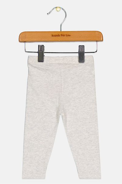 Fox Toddlers Girl Heather Pull On Leggings, Grey