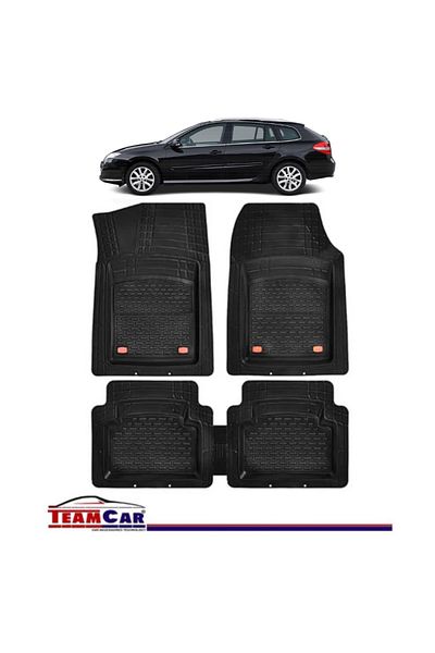 TEAMCAR ® Tray Type Car Mats Compatible with Renault Laguna III (2007–2015) - Estate