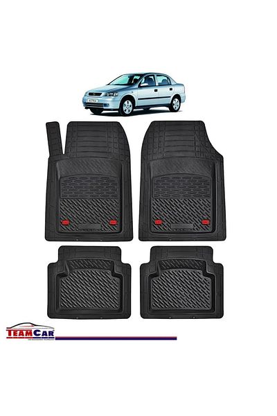 TEAMCAR ® Tray Type Car Mats Compatible With Opel Astra G (1998–2009) - Sedan