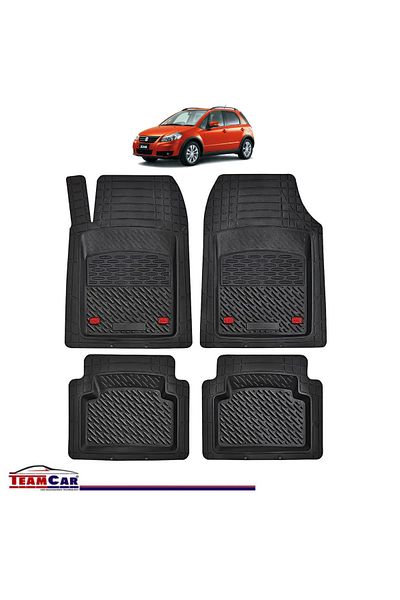 TEAMCAR Covorașe auto tip tavă compatibile cu Suzuki Sx4 1 (2006–2014) - Hatchback