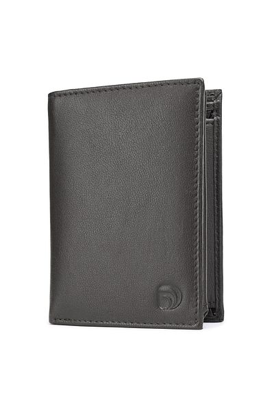 delis Men's wallet, Elian PT1348, genuine leather, Black