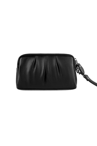 delis Bag wallet, Lirien PT1428, genuine leather, Black