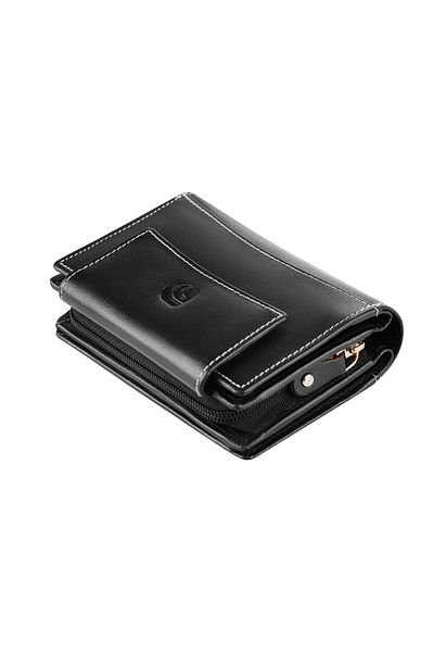 delis Women's wallet Delis, Aerith PT1426, genuine leather, Black