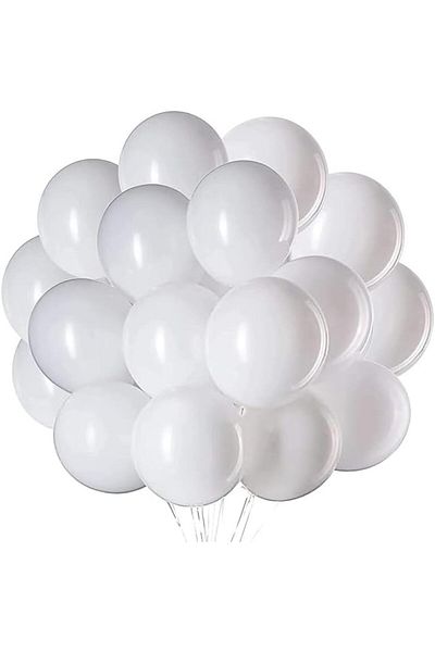 Other White Balloons (Pack of 100) - Biodegradable Latex Perfect for Birthdays, Weddings & More